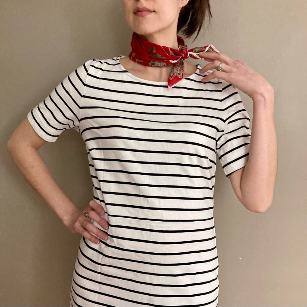 J. Crew Factory Breton Stripe Dress